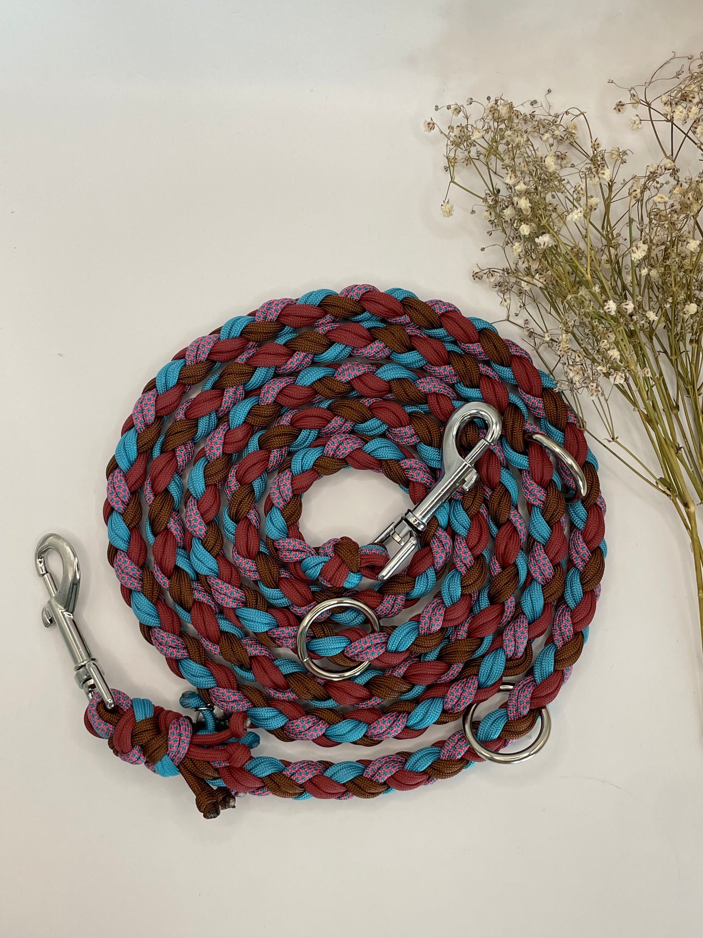 Doppelt geflochtene Leine Leo -2.20m-