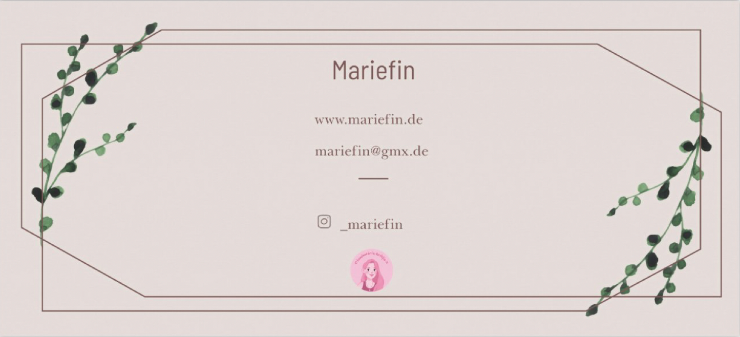 Gutschein von Mariefin im Papierformat 📪